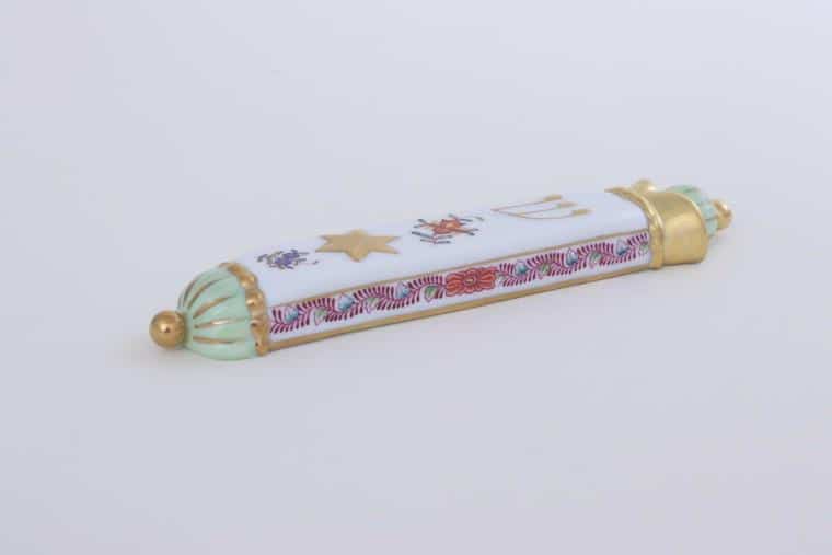 Mezuzah - Chinese Bouquet Multicolor Herend Judaica Collection