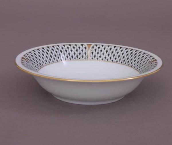 02330-0-00 VHNKN Herend Cereal Bowl Art Deco Black