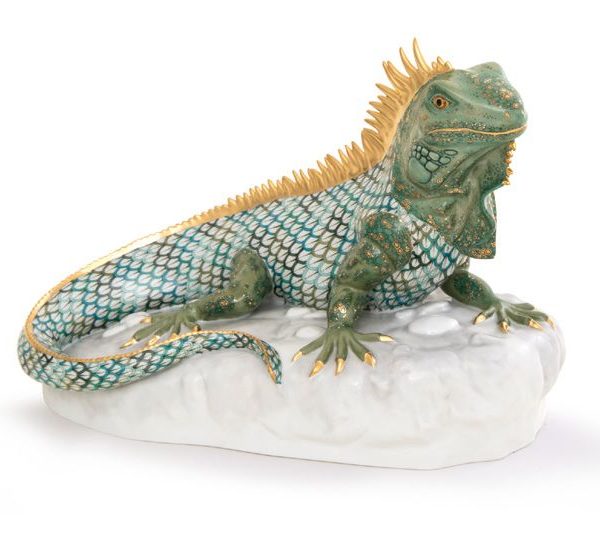 Herend Iguana Figurine Limited Edition