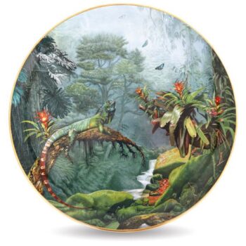 Herend Iguana Wall Plate Limited Edition
