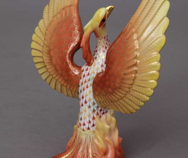 Herend-Porcelain-Hungary-Phoenix-Figurine
