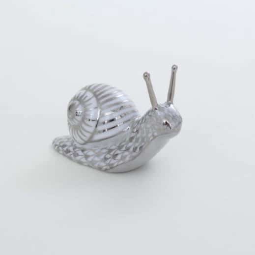 Herend-Fishnet-Platinum-Snail-Animal-Figurine-05360000PTVH