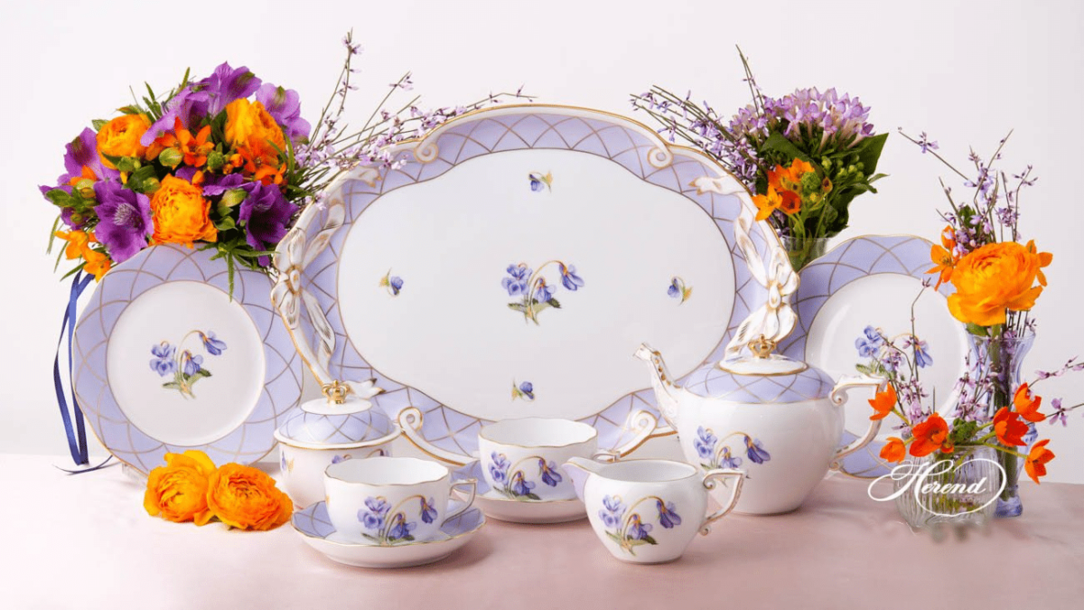 Herend-Sisi-Tea-Set-Violet-1