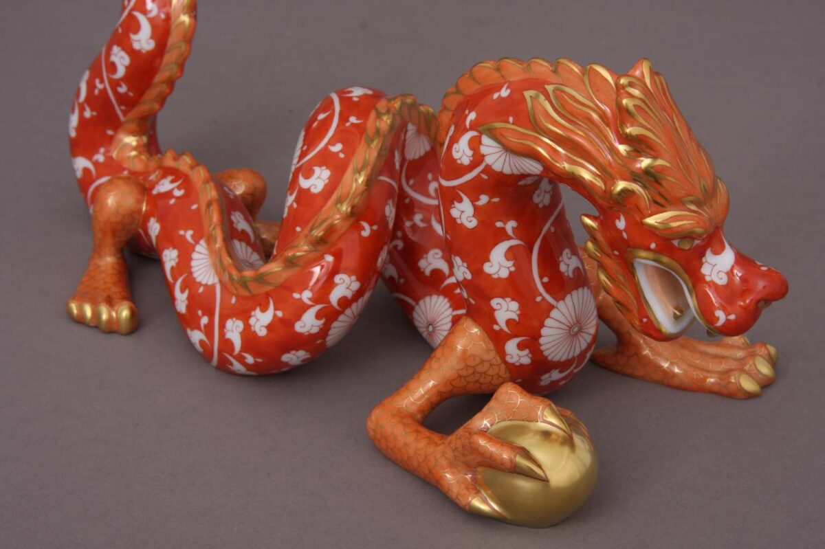 Herend-Large-Dragon-Figurine-CHRY-Orange-15601-1