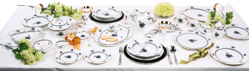 Herend+Chinese+Bouquet+Green+Apponyi+Dinnerware-Canada