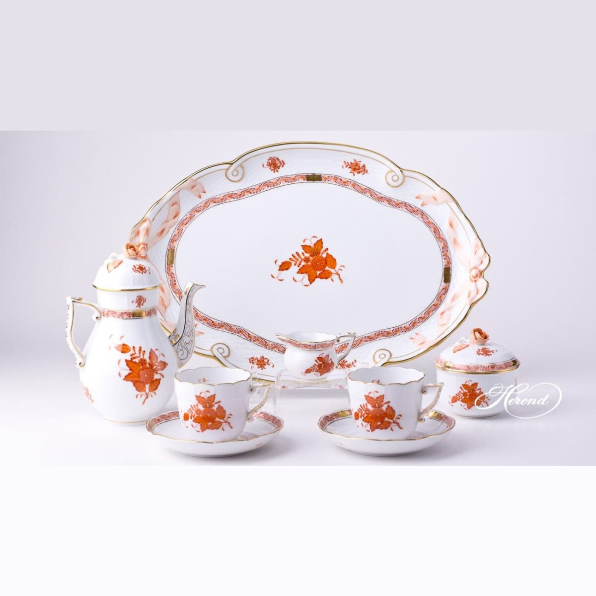 Herend-Espresso-Set-Chinese-Bouquet-Rust-Apponyi-Orange-AOG-Herend-Fine-china-2