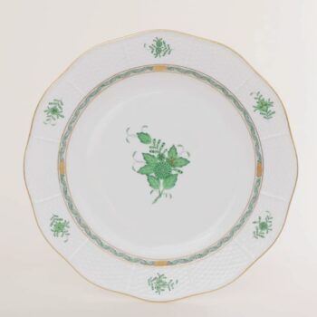 Herend-Cake-Stand-Chinese-Bouquet-Green-