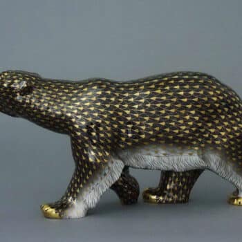 Herend-Polar-Bear-Black-Gold-Fishnet-Figurine-Animal-05299-0-00 VHN-OR-1