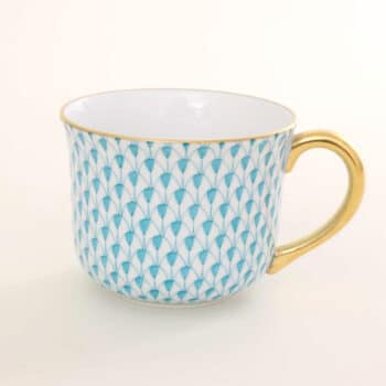 02708-0-00 VHTQ-FishnetTurquoise-Cup-Herend-Porcelain