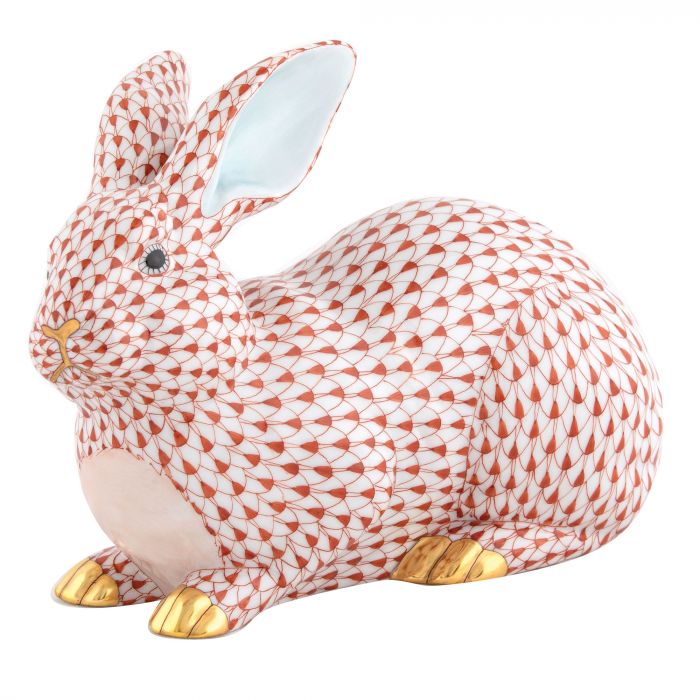 Herend-Large-Lying-Bunny-Figurine-16234-0-00-VH-Fishnet-Rust