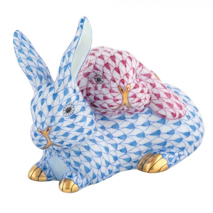 Herend-Snuggle-Bunny-Figurine-16231-0-00