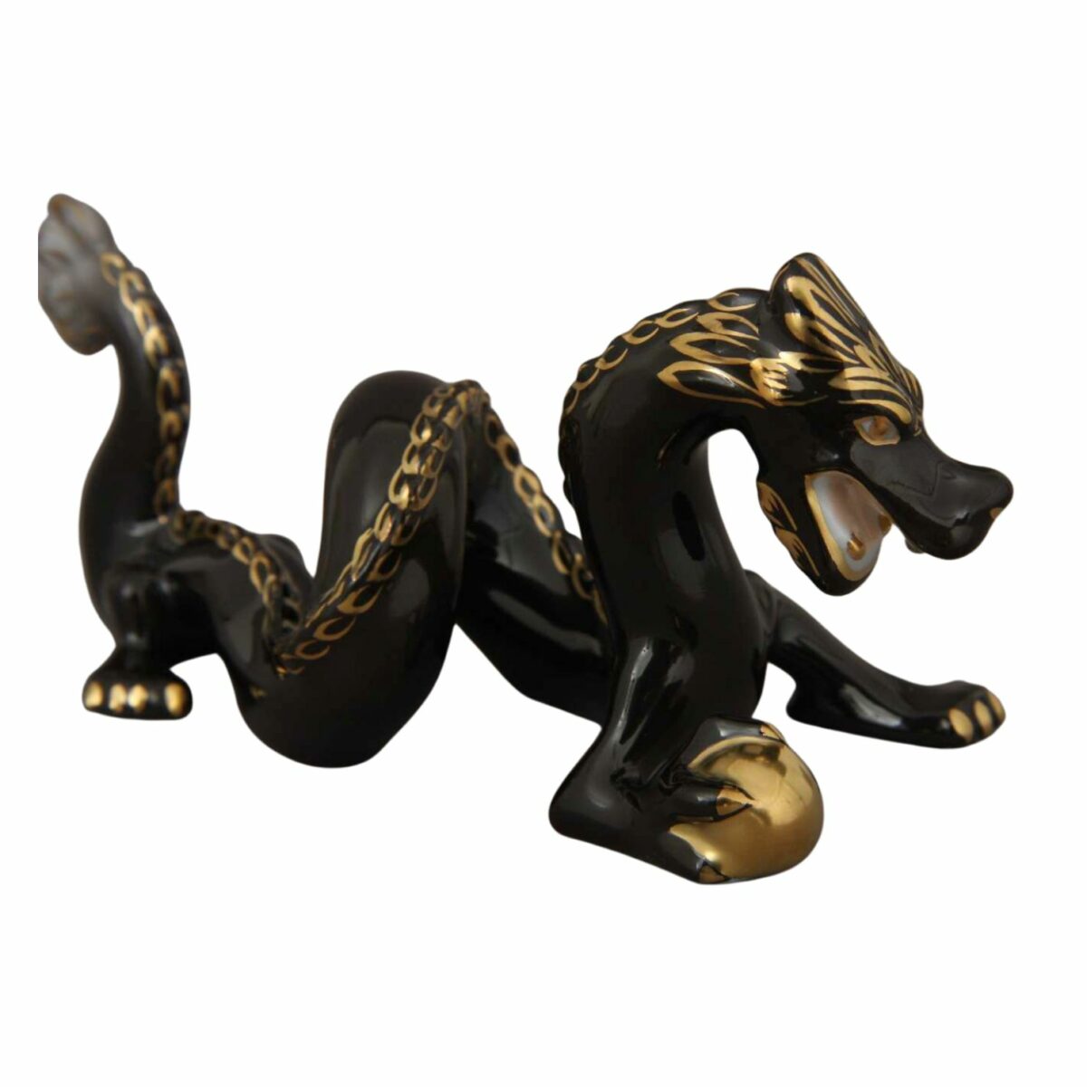 Herend-Porcelain-Dragon-Figurine-Black-15070-0-00-V-N2