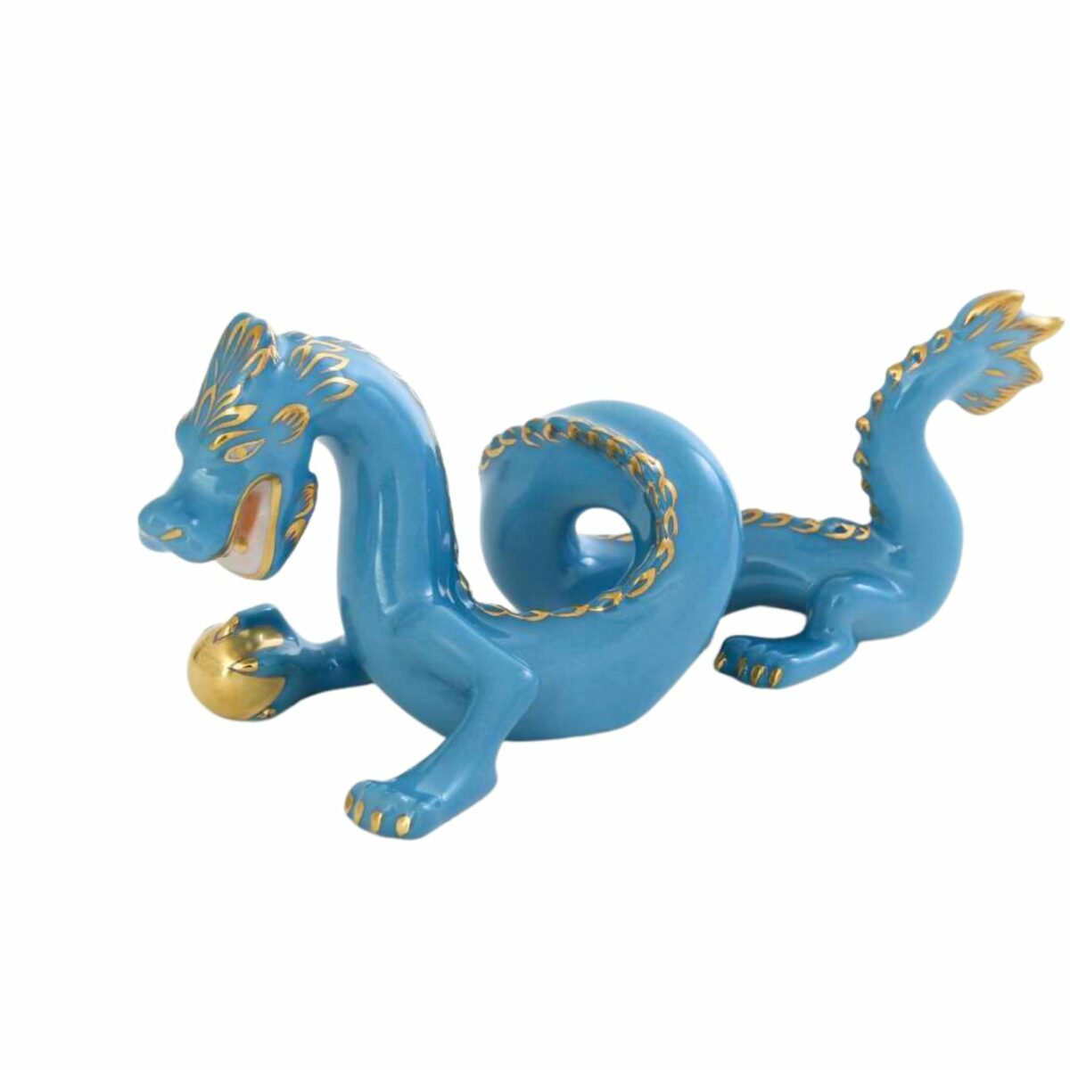 Herend-Porcelain-Dragon-Figurine-Turquoise-15070-0-00-V-TQ