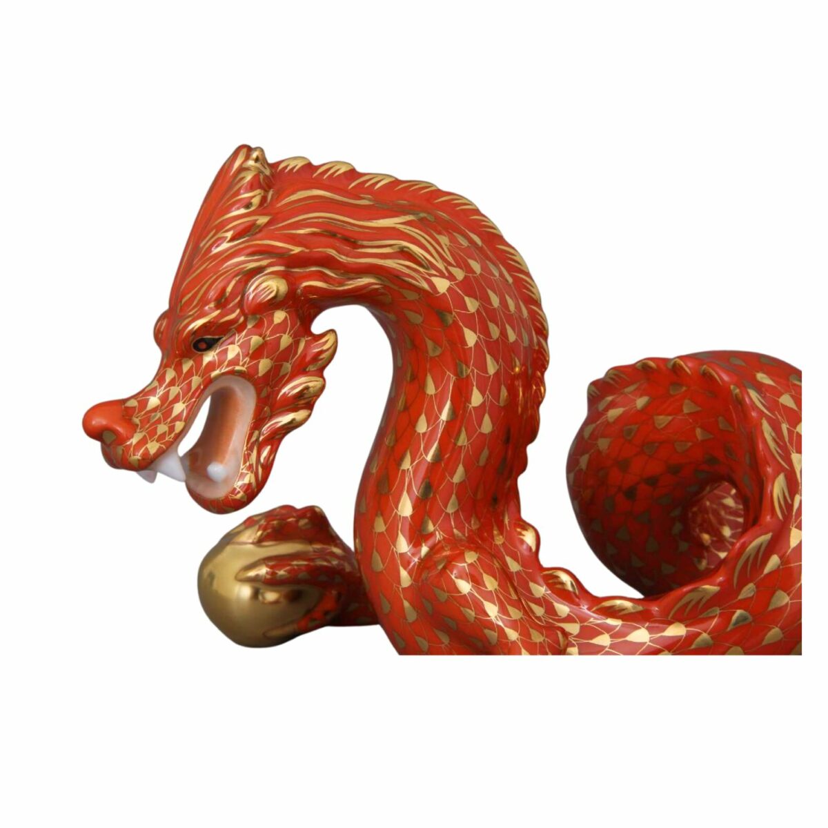 Herend-Dragon-Large-Figurine-Fishnet-Rust-Gold15601-0-00 VH-OR11