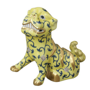 Herend-Porcelain-Fo-Dog-Yellow Dynasty-FIgurine-05309-0-00-SJ